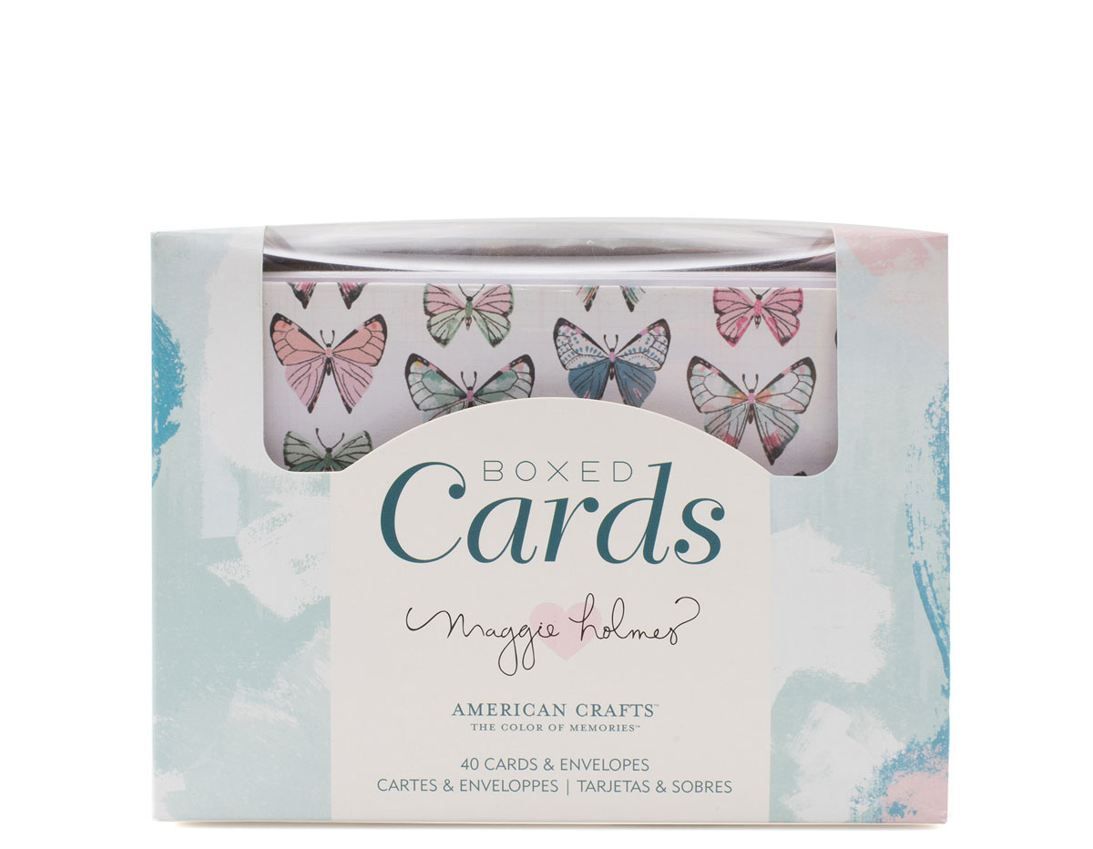 347127 Set 40 tarjetas con sobres Boxed Cards Maggie Holmes Chasing Dreams American Crafts