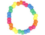 359004 Perles cassis en plastique eco multicolore Neon diam 9mm 400u aprox trou de de 4mm Pot Innspiro - Article5