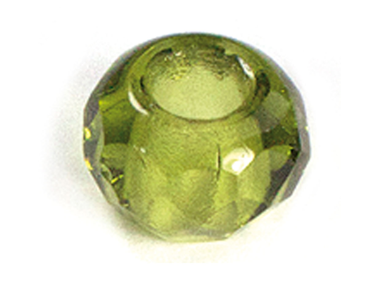 Z36208 36208 Cuentas cristal checo facetada con agujero grande olivine Innspiro