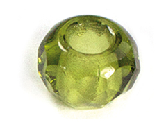 Z36208 36208 Cuentas cristal checo facetada con agujero grande olivine Innspiro - Ítem
