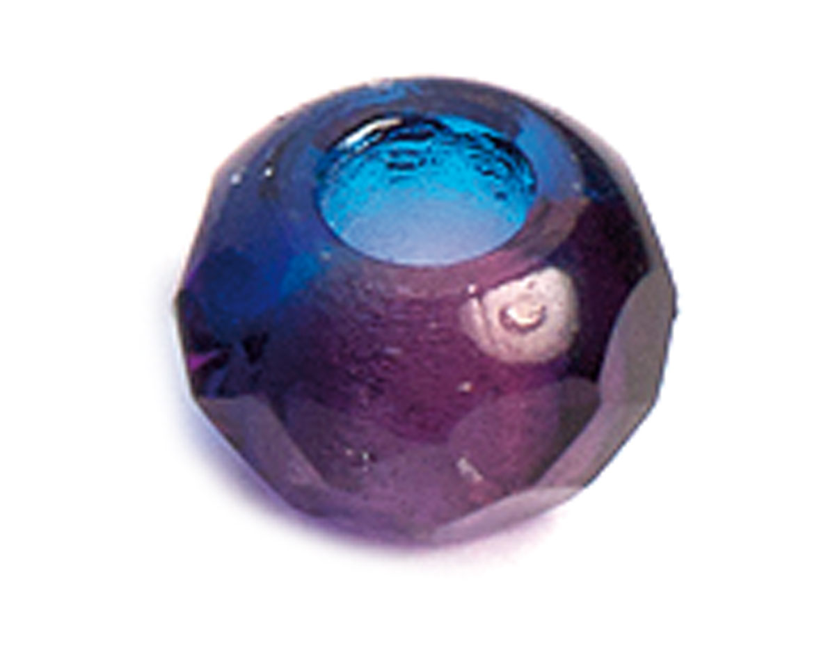 Z36293 36293 Cuentas cristal checo facetada con agujero grande combinacion light amethyst y azul cielo Innspiro