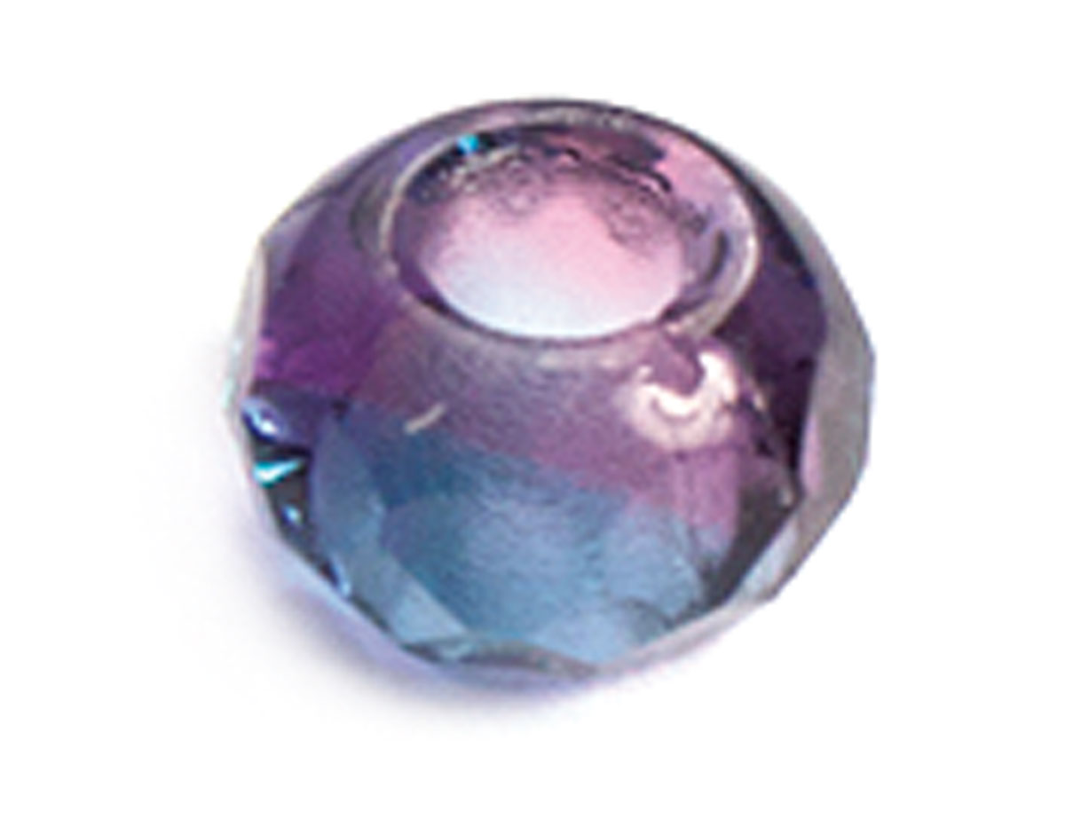 Z36294 36294 Perles cristal tcheco facettes avec trou grand combinaison amethyst et turquoise Innspiro