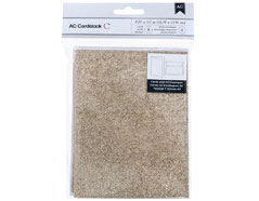 366888 Set 8 cartes avec enveloppes Glittered Cards Gold American Crafts - Article