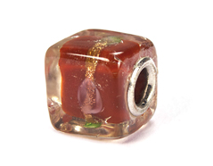 Z3701 3701 Cuenta cristal DO-LINK cubo rojo transparente Innspiro - Ítem