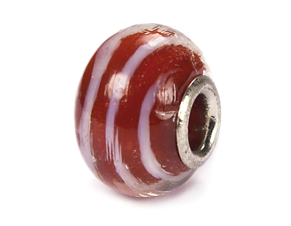 Z3703 3703 Cuenta cristal DO-LINK bola rojo con rayas Innspiro