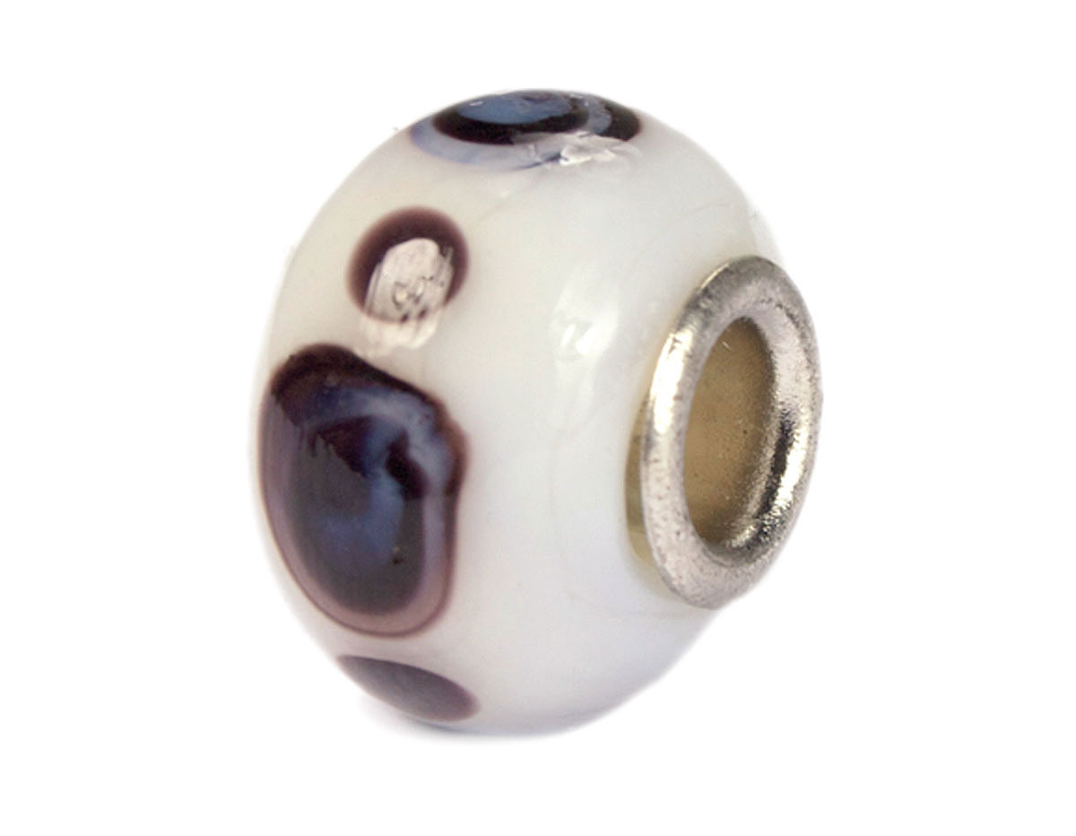 Z3725 3725 Cuenta cristal DO-LINK bola blanco con puntos Innspiro