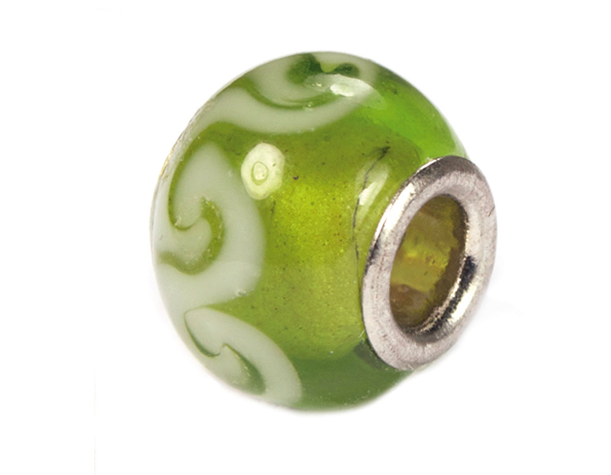 Z3738 3738 Perle cristal DO-LINK boule verte avec filigrane Innspiro