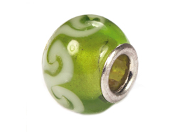 Z3738 3738 Cuenta cristal DO-LINK bola verde con filigrana Innspiro - Ítem