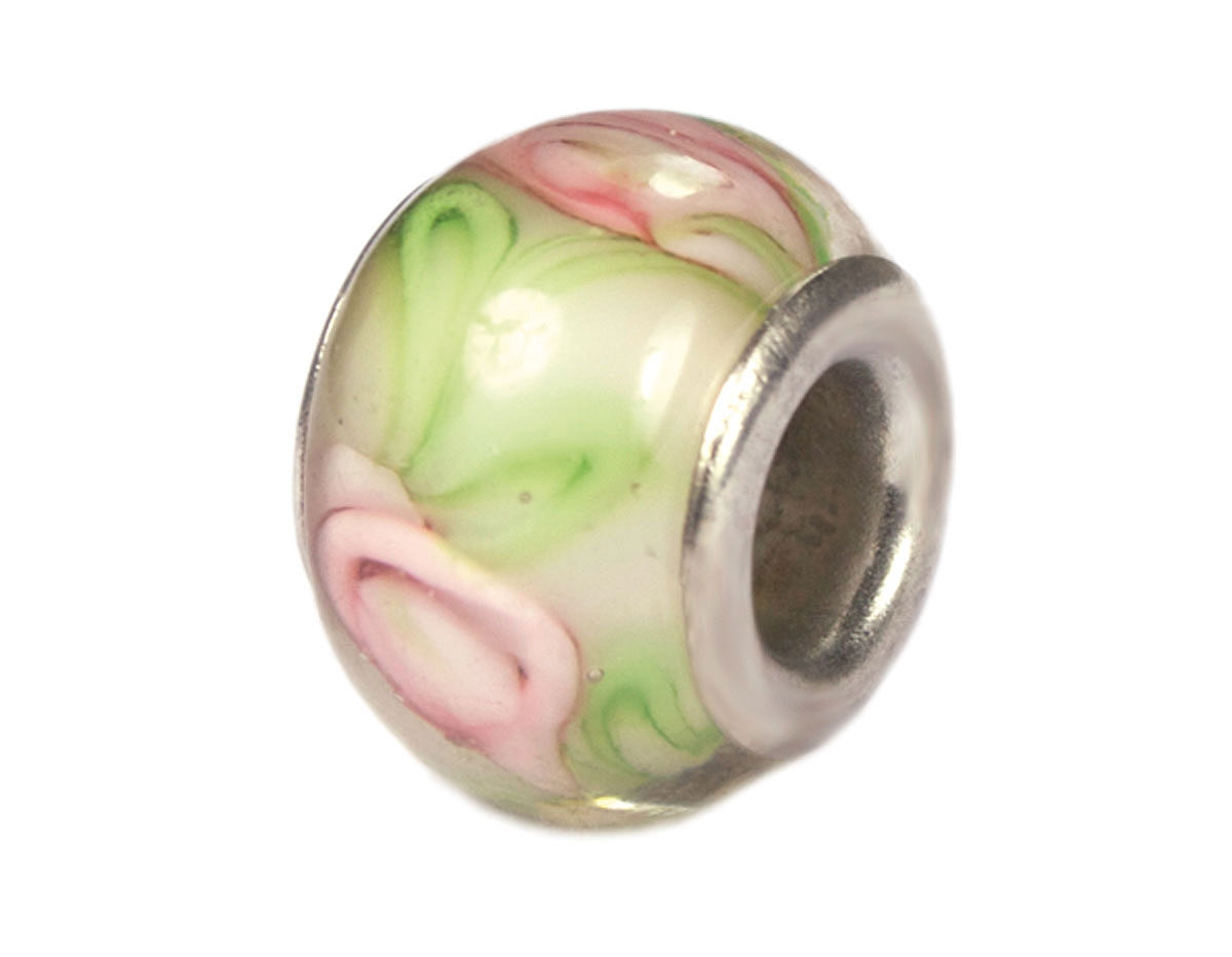 Z3739 3739 Perle cristal DO-LINK boule verte avec fleur Innspiro