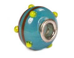 Z3742 3742 Cuenta cristal DO-LINK bola azul oceano con rayas Innspiro - Ítem