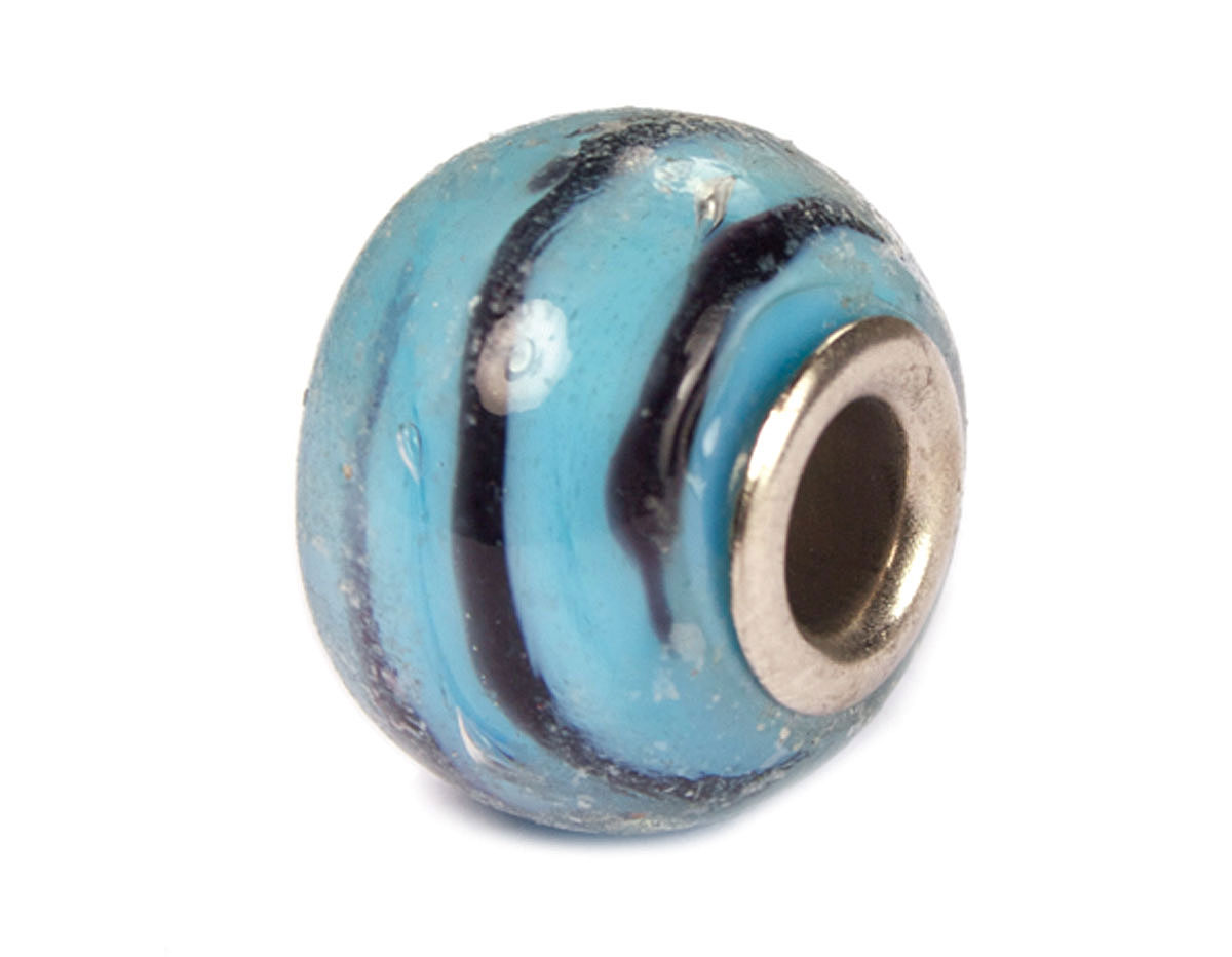Z3744 3744 Perle cristal DO-LINK boule bleue rayures points Innspiro