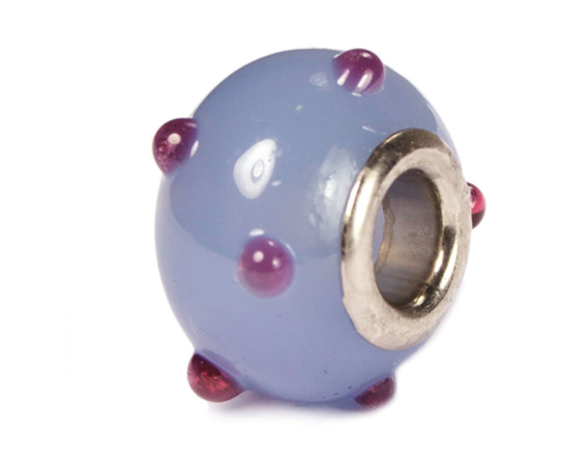 Z3750 3750 Cuenta cristal DO-LINK bola azul grisaceo puntos Innspiro