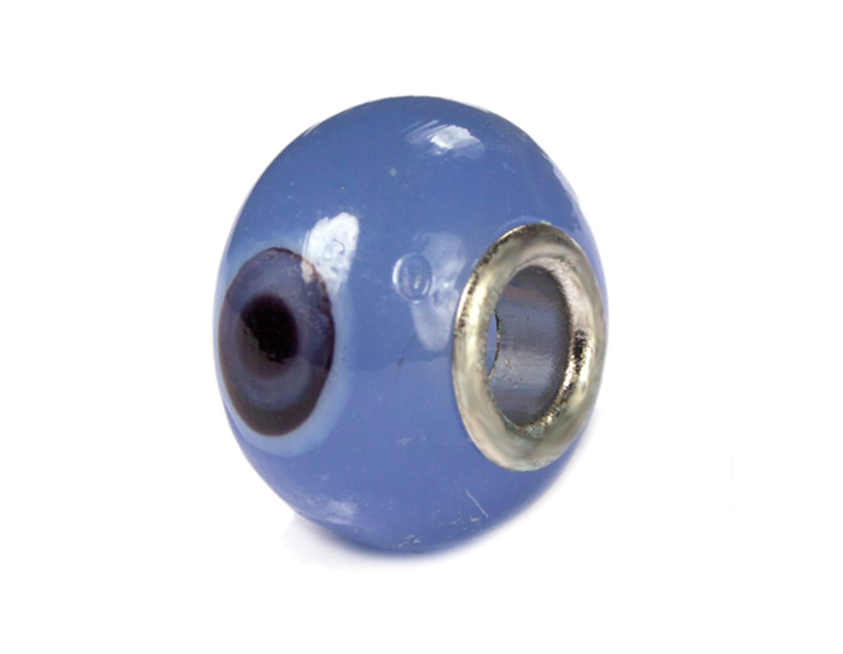 Z3752 3752 Cuenta cristal DO-LINK bola azul con ojos Innspiro