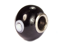 Z3755 3755 Cuenta cristal DO-LINK bola negro puntos Innspiro - Ítem
