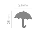 39612 Perforatrice de figures Eva Foam Punch parapluie Innspiro - Article2
