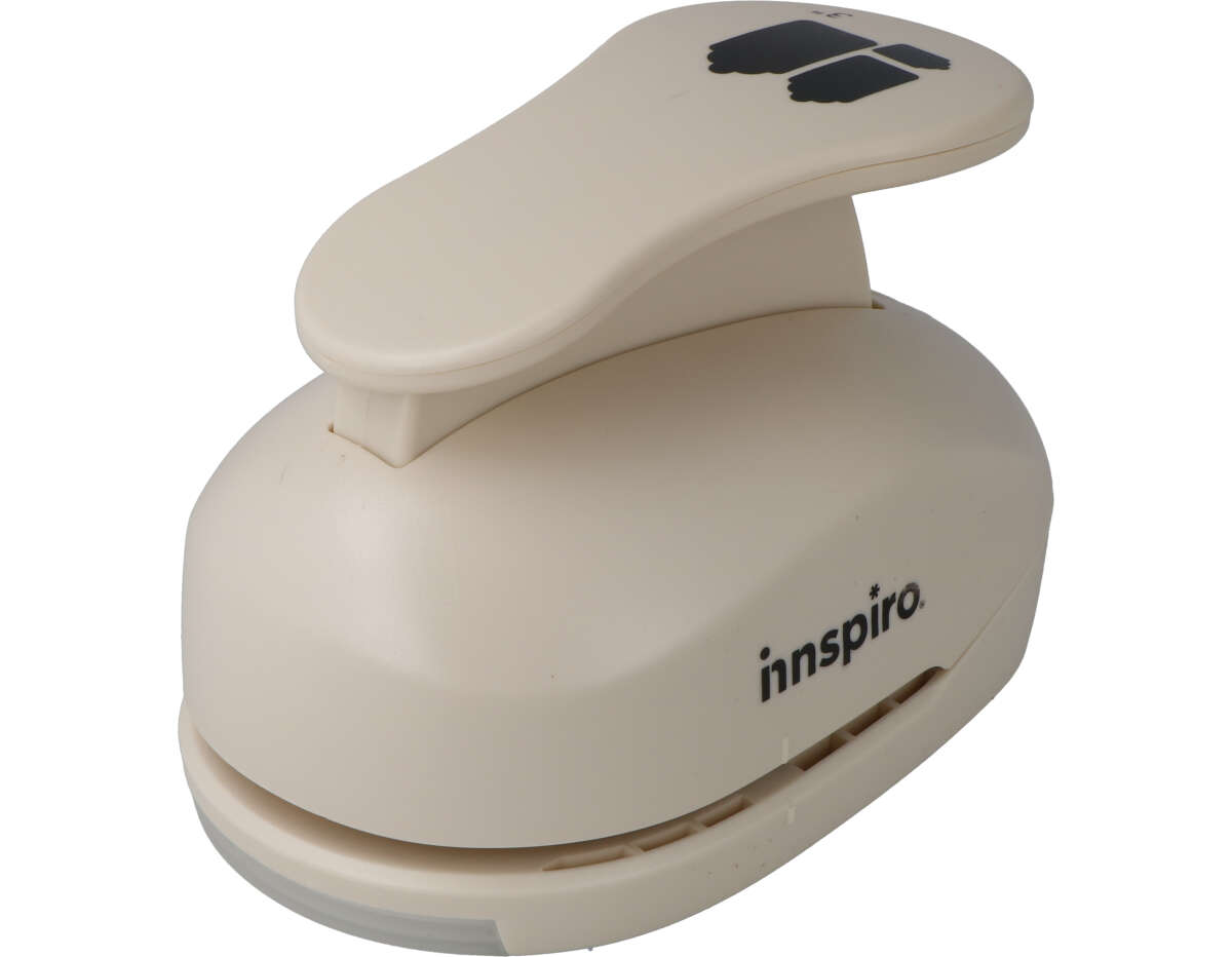 INNSPIRO Punzonatrice A Cerchio Smerlato 50 Mm – Per Carta, Cartoncino E Gomma EVA – Fai Da Te, Scrapbooking, Biglietti