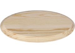 Peanas ovaladas madera. En madera de pino crudo. Bordes torneados. Ideal  para pintar. Manualidades y decoración (Ovalada 35) : : Hogar y  cocina