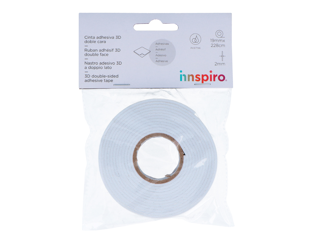 4095 Adhesivo espuma 3D cinta blanco Rollo Innspiro