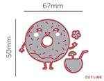 41111 Matrice de decoupe fine ZAG Ete donut 3u Misskuty - Article2