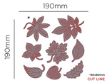 41118 Matrice de decoupe fine ZAG Fleurs et Plantes feuilles d automne 8u Misskuty - Article2