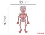 41130 Matrice de decoupe fine ZAG Halloween squelette Misskuty - Article2