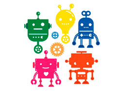 41140 Matrice de decoupe fine ZAG Pour enfants robots pour enfants 7u Misskuty - Article