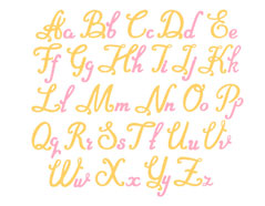 41155 Matrice de decoupe fine ZAG Alphabet rococo minuscules et majuscules 26u Misskuty - Article