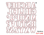 41157 Matrice de decoupe fine ZAG Alphabet et symboles majuscules 30u Misskuty - Article2