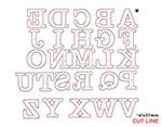 41159 Matrice de decoupe fine ZAG Alphabet classique majuscules 26u Misskuty - Article2