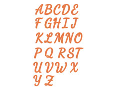 41160 Matrice de decoupe fine ZAG Alphabet classique majuscules italique 26u Misskuty - Article