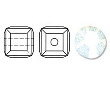 5601-281-8 SW Cube WHITE ALABASTER 8mm Swarovski Autorized Retailer - Article