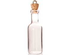 43323-16 Pendentif verre bouteille transparent avec fermoir liege Innspiro - Article