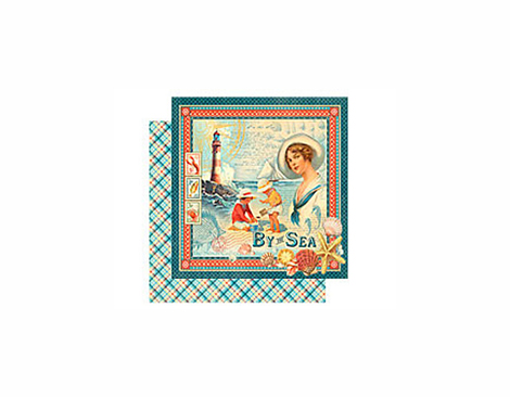 4500899 BY THE SEA-PAPER 12X12 BY THE SEA 1u Graphic45