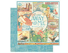 4500914 Papier double face COME AWAY WITH ME Come Away With Me Graphic45 - Article