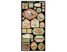 4501059 Carton avec formes decoratives pre decoupees TIME TO FLOURISH Graphic45 - Article