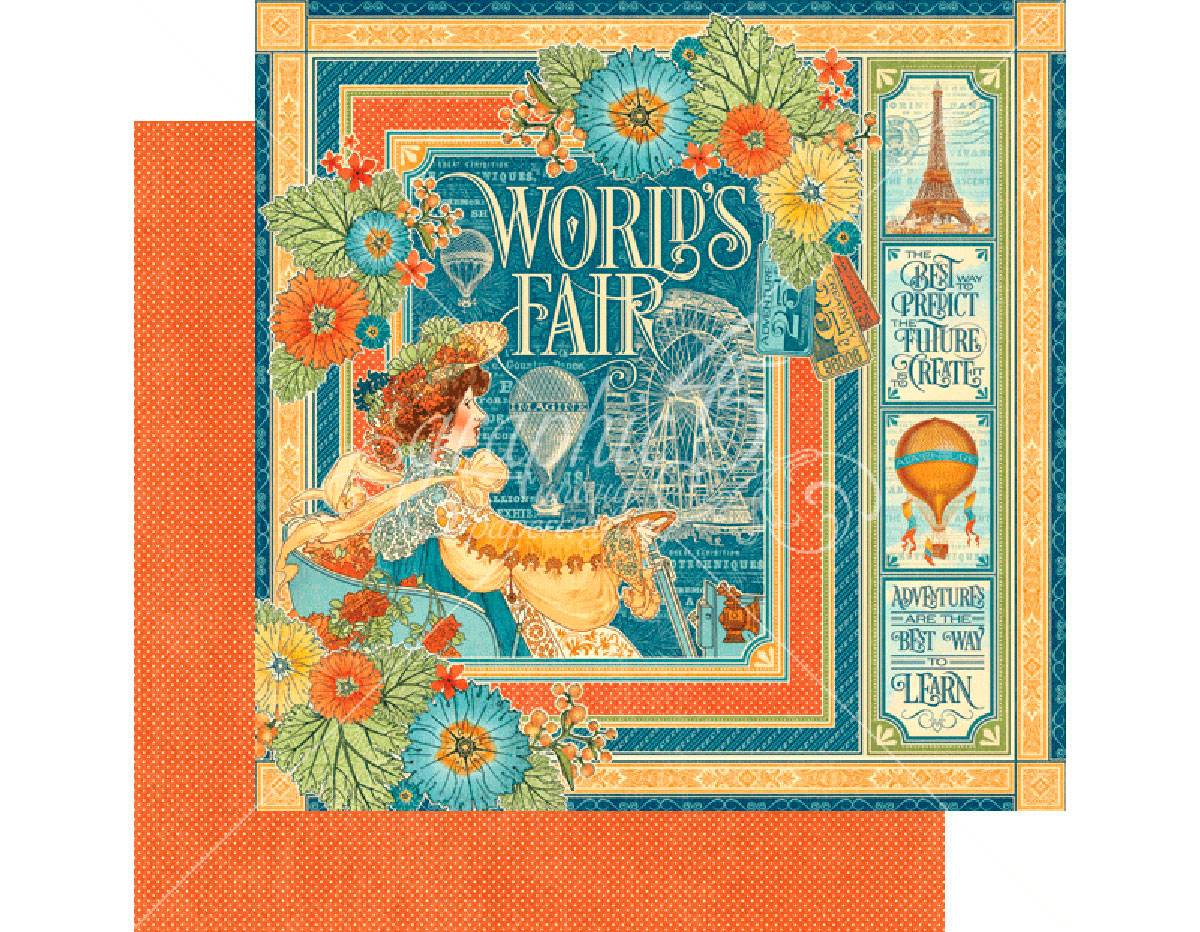 4501167 Papier double face WORLD S FAIR World s Fair Graphic45
