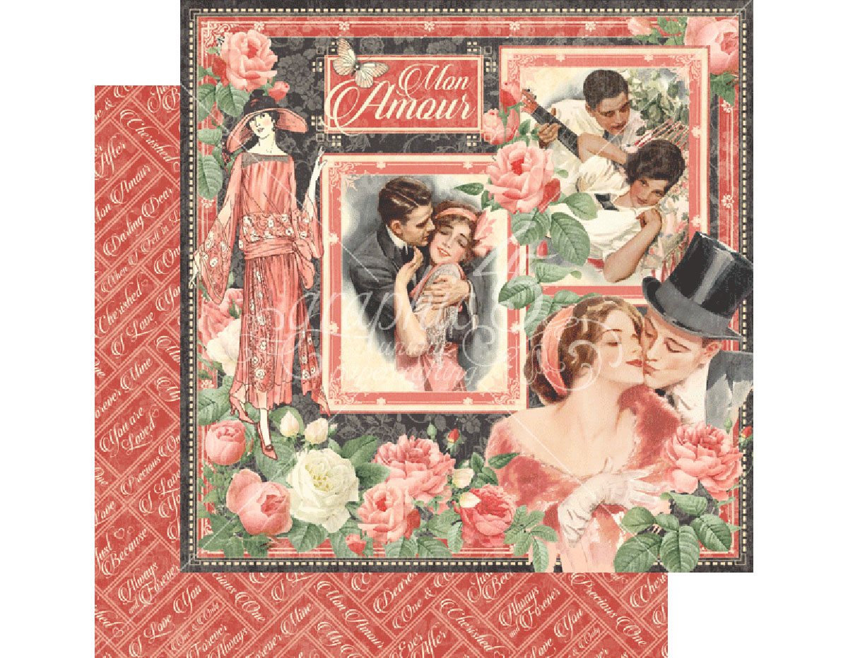 4501203 Papel doble cara MON AMOUR Mon Amour Graphic45