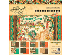 4501347 Set 24 papeles surtidos ENCHANTED FOREST Graphic45 - Ítem