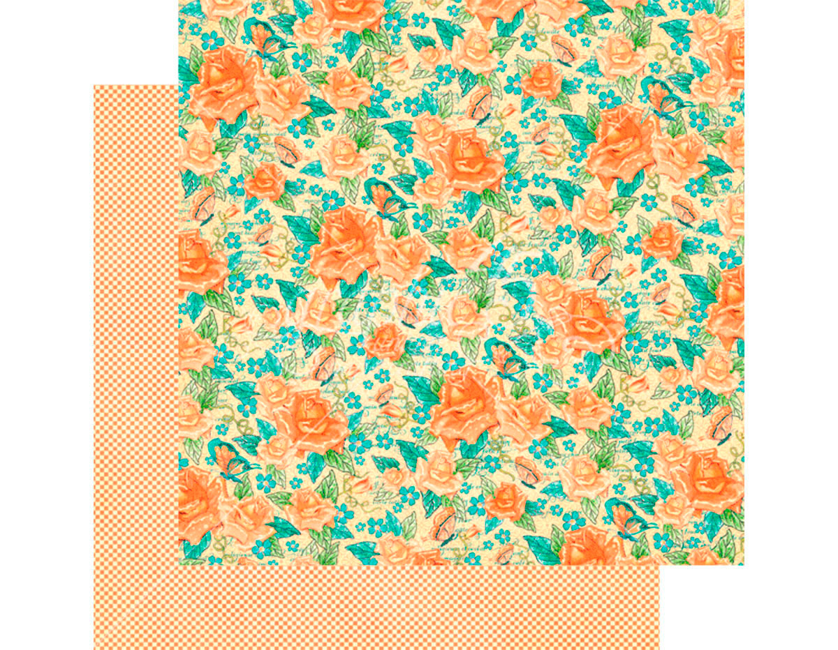 4501423 Papel doble cara CAFE PARISIAN Floral Souffle Graphic45