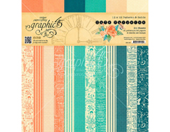 4501435 Set 24 papeles surtidos estampados base CAFE PARISIAN Graphic45 - Ítem
