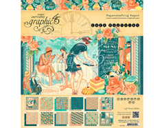 4501436 Set 24 papeles surtidos CAFE PARISIAN Graphic45 - Ítem