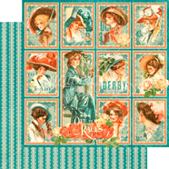 4501454 Papel doble cara OFF TO THE RACES My Fair Lady Graphic45 - Ítem