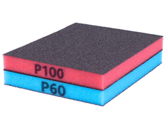 474 Set 2 blocs abrasifs super flexible grain fin-100 et moyen-60 12x10x1 2cm Innspiro - Article