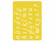 49552 Pochoir metallique lettres minuscules 8x5x5 Innspiro - Article