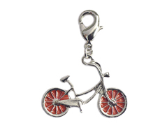 Z50007 50007 Colgante metalico NICE CHARMS bicicleta rojo con mosqueton Innspiro - Ítem