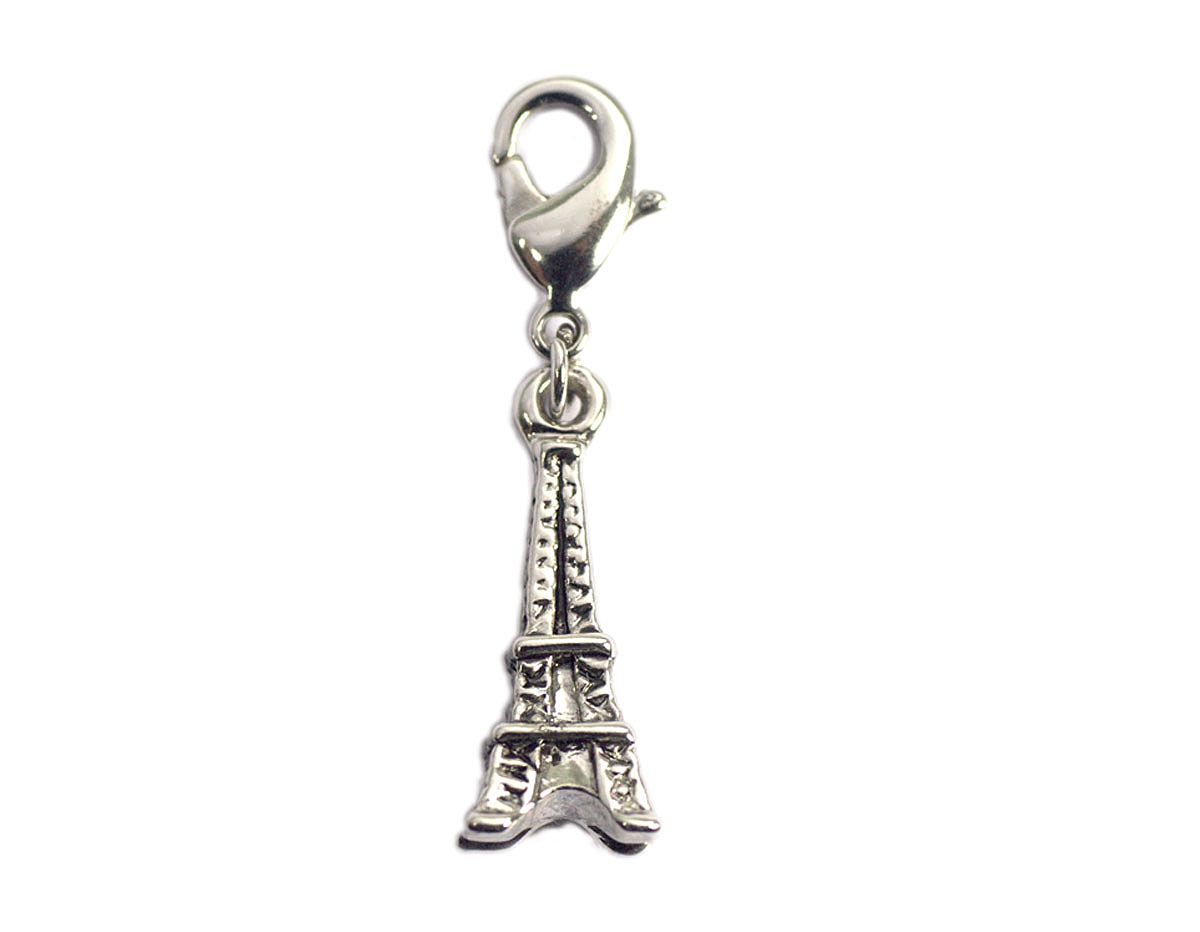 Z50014 50014 Colgante metalico NICE CHARMS Torre Eiffel con mosqueton Innspiro