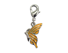 Z50040 50040 Pendentif metallique NICE CHARMS papillon orange avec mousqueton Innspiro - Article