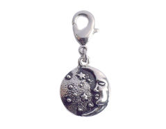 Z50131 50131 Pendentif metallique NICE CHARMS lune avec etoiles avec mousqueton Innspiro - Article