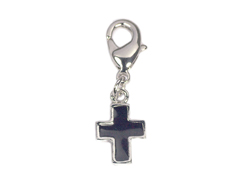 Z50147 50147 Pendentif metallique NICE CHARMS croix noir avec mousqueton Innspiro - Article
