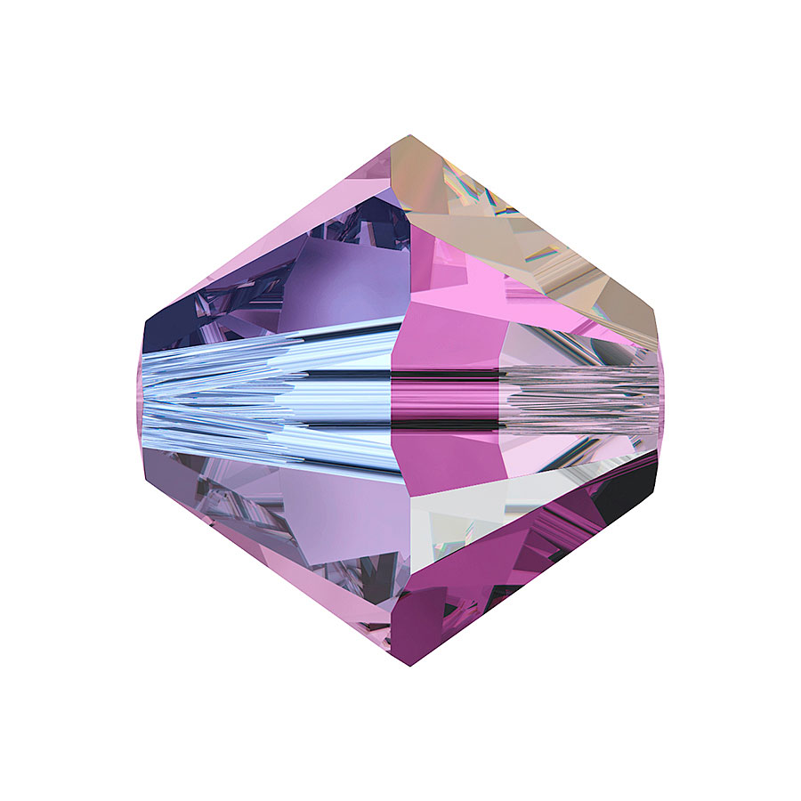 A5328-204-4 02 5328-204-4 02 Perles cristal Tupi 5328 amethyst aurore boreale 2X Swarovski Autorized Retailer